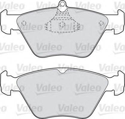 Комплект тормозных колодок, дисковый тормоз VALEO 598050
