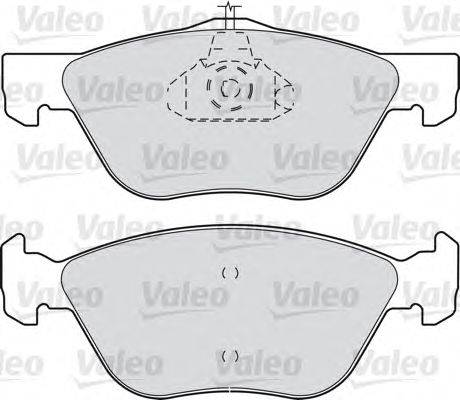 Комплект тормозных колодок, дисковый тормоз VALEO 540751