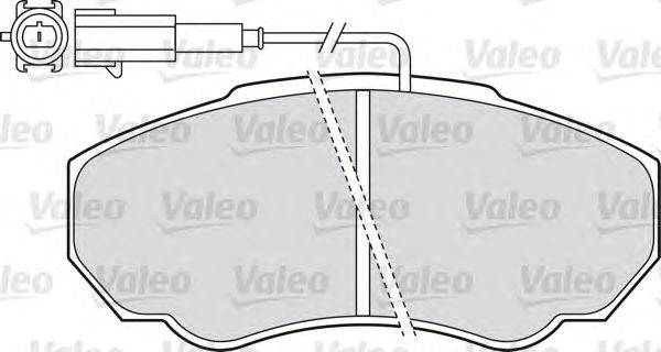 Комплект тормозных колодок, дисковый тормоз VALEO 23918