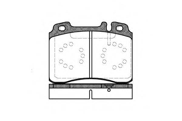 Комплект тормозных колодок, дисковый тормоз WOKING P2793.20