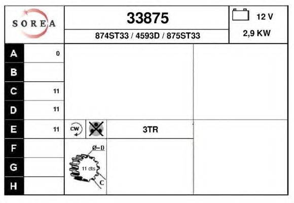 Стартер EAI 33875