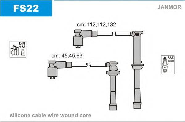 Комплект проводов зажигания JANMOR FS22