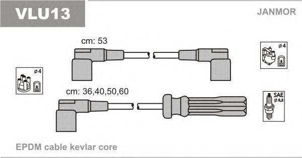Комплект проводов зажигания JANMOR VLU13