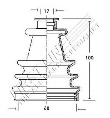 Пыльник, приводной вал FIRST LINE FCB2014