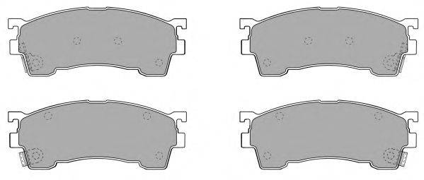 Комплект тормозных колодок, дисковый тормоз FREMAX 21754