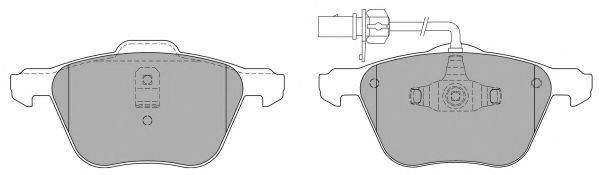 Комплект тормозных колодок, дисковый тормоз FREMAX FBP-1257