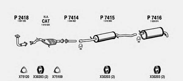 Система выпуска ОГ FENNO FO122
