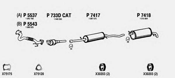 Система выпуска ОГ FENNO FO123