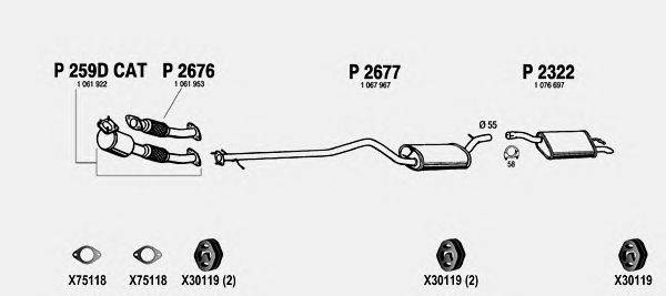 Система выпуска ОГ FENNO FO317
