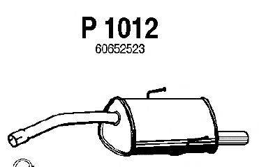 Глушитель выхлопных газов конечный FENNO P1012