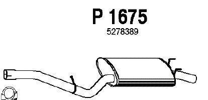 Глушитель выхлопных газов конечный FENNO P1675