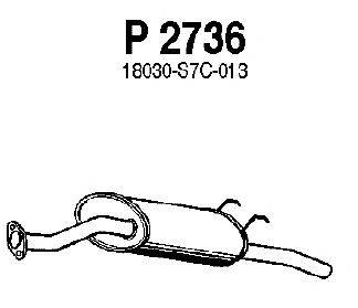 Глушитель выхлопных газов конечный FENNO P2736