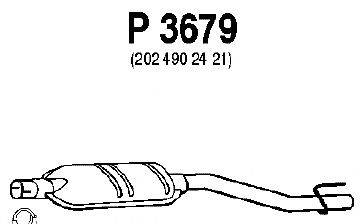Средний глушитель выхлопных газов FENNO P3679