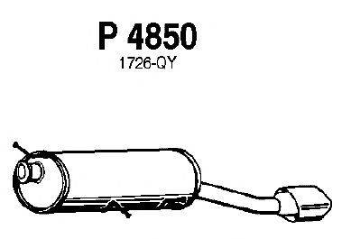 Глушитель выхлопных газов конечный FENNO P4850