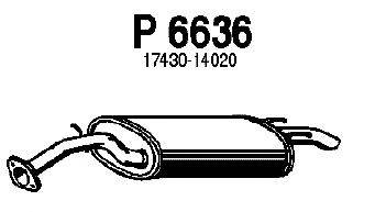 Глушитель выхлопных газов конечный FENNO P6636