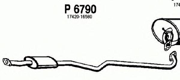 Средний глушитель выхлопных газов FENNO P6790