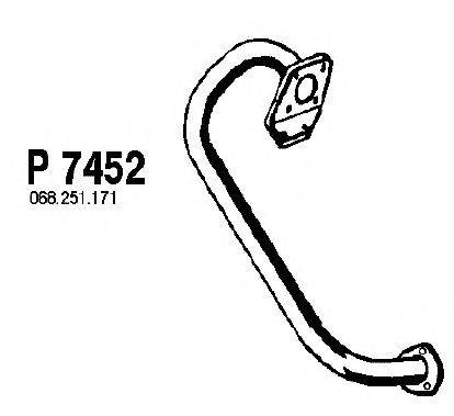 Труба выхлопного газа FENNO P7452