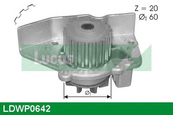 Водяной насос LUCAS ENGINE DRIVE LDWP0642