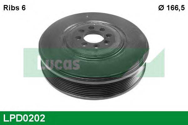 Ременный шкив, коленчатый вал LUCAS ENGINE DRIVE LPD0202