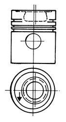 Поршень KOLBENSCHMIDT 93368600