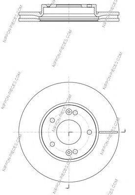 Тормозной диск NPS ADG043135