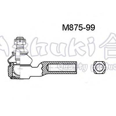 Наконечник поперечной рулевой тяги ASHUKI M875-99