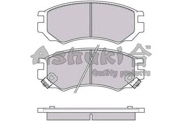 Комплект тормозных колодок, дисковый тормоз ASHUKI N009-41J