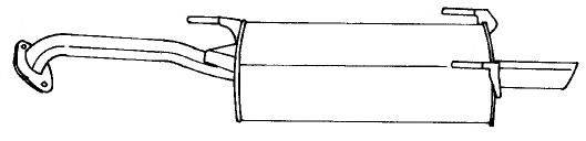 Глушитель выхлопных газов конечный SIGAM 44654