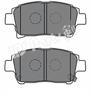 Комплект тормозных колодок, дисковый тормоз IPS Parts IBD-1210
