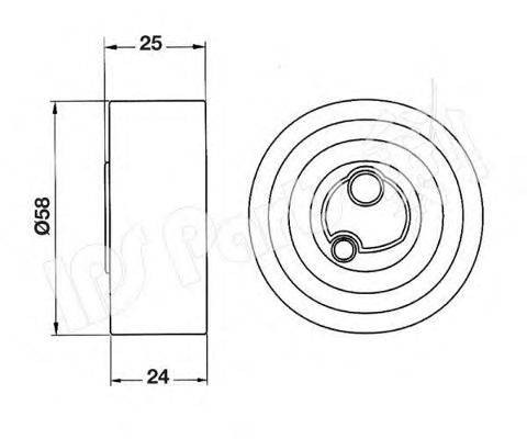 Устройство для натяжения ремня, ремень ГРМ IPS Parts ITB-6800