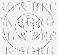Тормозной диск BORG & BECK BBD4456