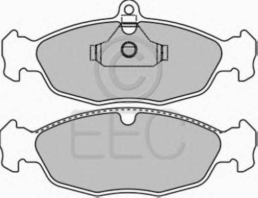 Комплект тормозных колодок, дисковый тормоз EEC BRP0982