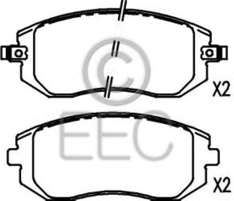 Комплект тормозных колодок, дисковый тормоз EEC BRP1362