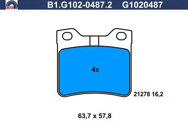 Комплект тормозных колодок, дисковый тормоз PEUGEOT 4251 93