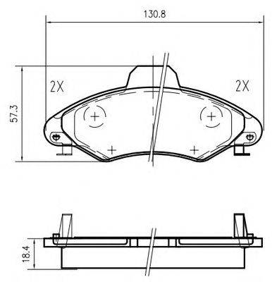 Комплект тормозных колодок, дисковый тормоз VEMA K603000