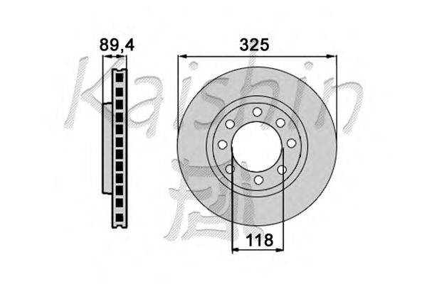 Тормозной диск KAISHIN CBR366