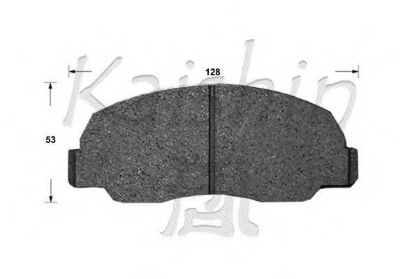 Комплект тормозных колодок, дисковый тормоз KAISHIN D2068