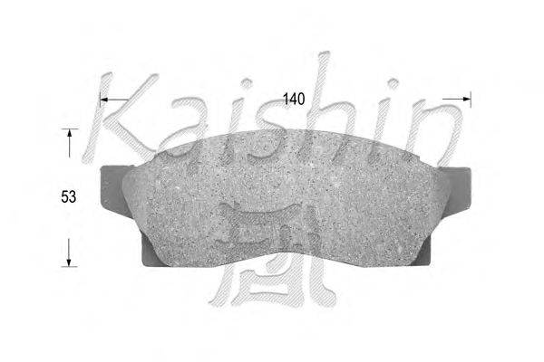 Комплект тормозных колодок, дисковый тормоз KAISHIN D2091