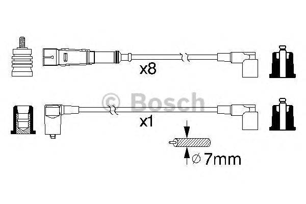 Комплект проводов зажигания BOSCH 0986356330