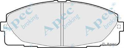 Комплект тормозных колодок, дисковый тормоз APEC braking PAD1624