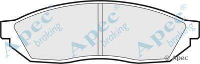Комплект тормозных колодок, дисковый тормоз APEC braking PAD328