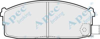 Комплект тормозных колодок, дисковый тормоз APEC braking PAD454