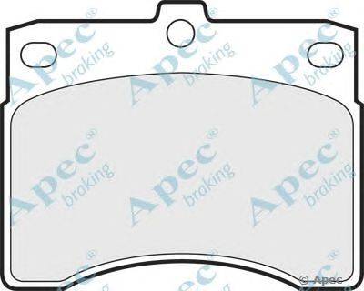 Комплект тормозных колодок, дисковый тормоз APEC braking PAD586