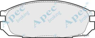 Комплект тормозных колодок, дисковый тормоз APEC braking PAD616