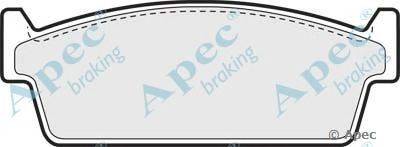 Комплект тормозных колодок, дисковый тормоз APEC braking PAD643