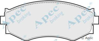 Комплект тормозных колодок, дисковый тормоз APEC braking PAD666
