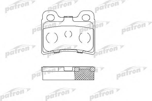 Комплект тормозных колодок, дисковый тормоз PATRON PBP772