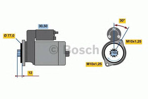 Стартер BOSCH 0986022700