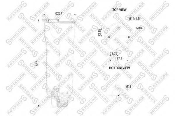 Кожух пневматической рессоры STELLOX 90-73150-SX