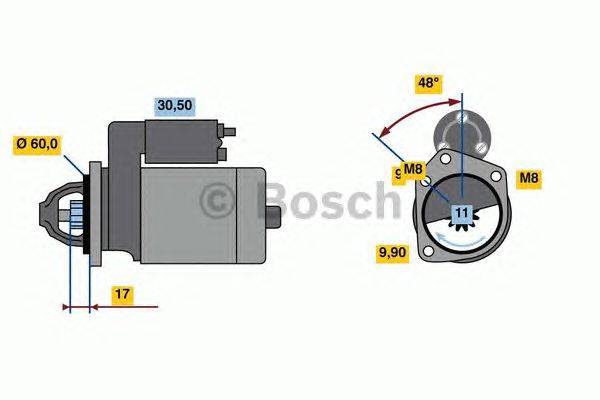 Стартер BOSCH 0 986 024 060